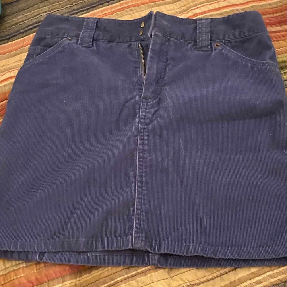 Gap blue courduroy skirt